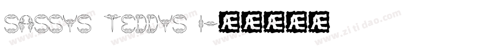 Sassys Teddys 1字体转换